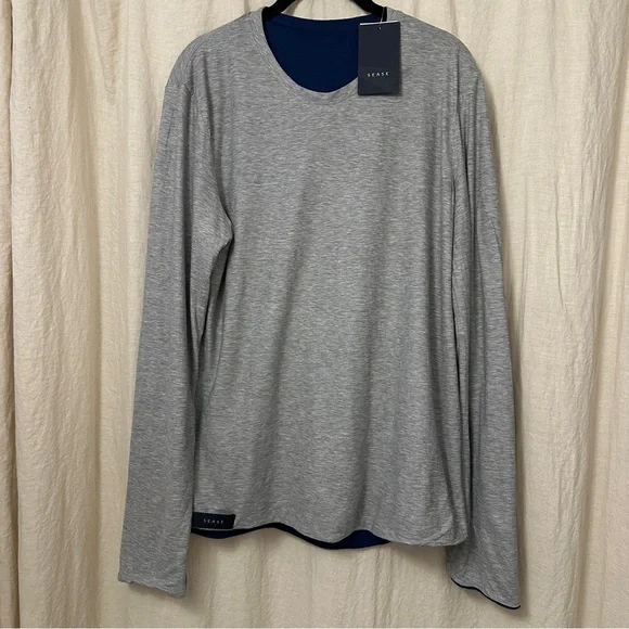 Sease Reversible Sweater - Blue/Gray